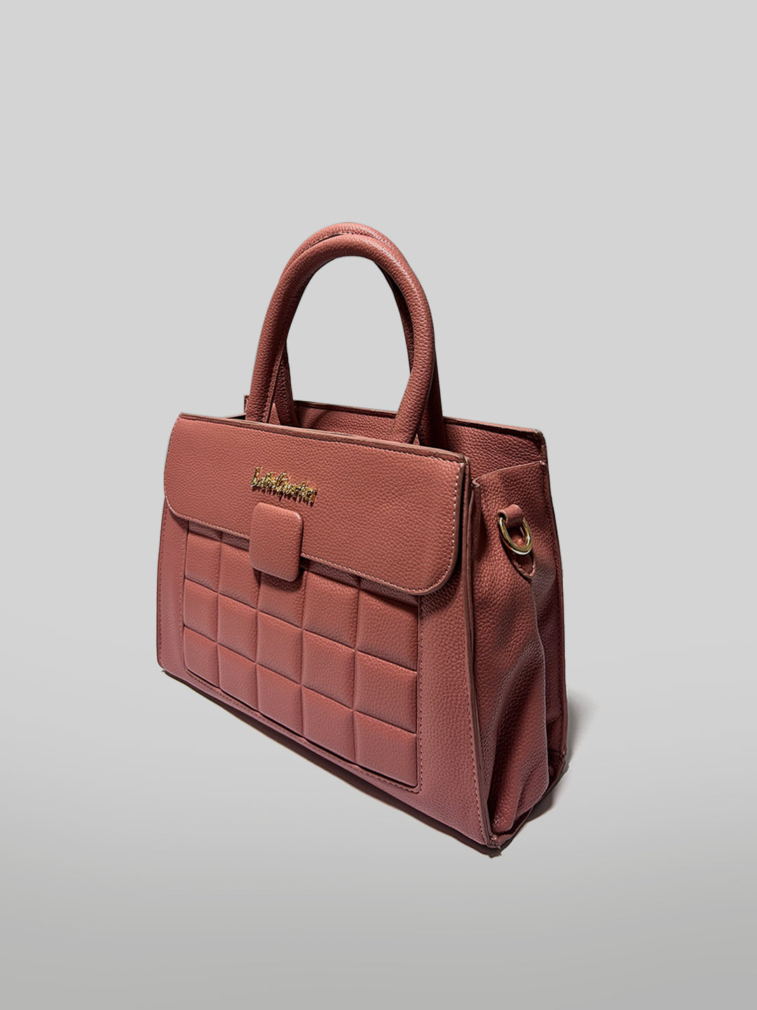 Latin Quarters Women Pink Solid Handles Satchel Bag