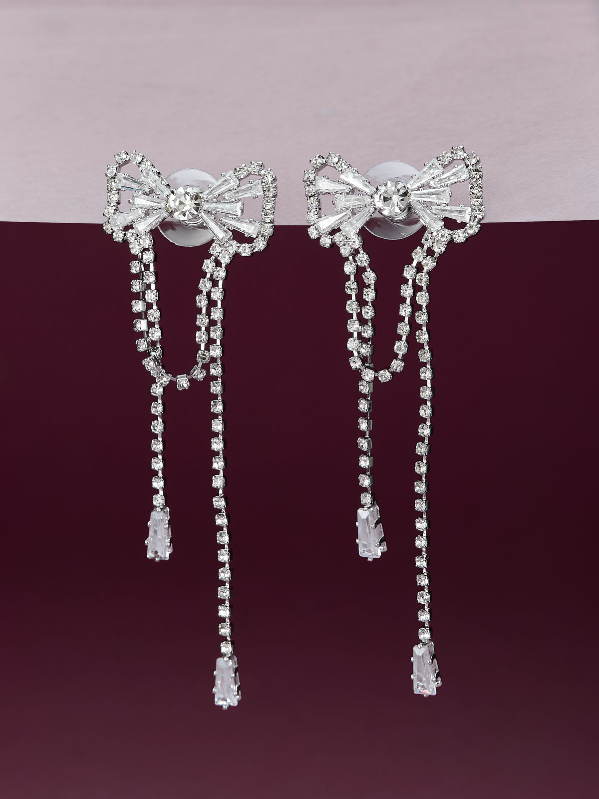 Silver Dangle Earrings For Women & Girls