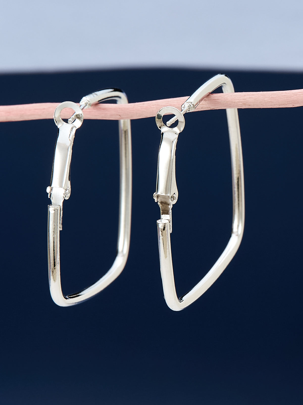 Silver Hoop Earrings For Women & Girls