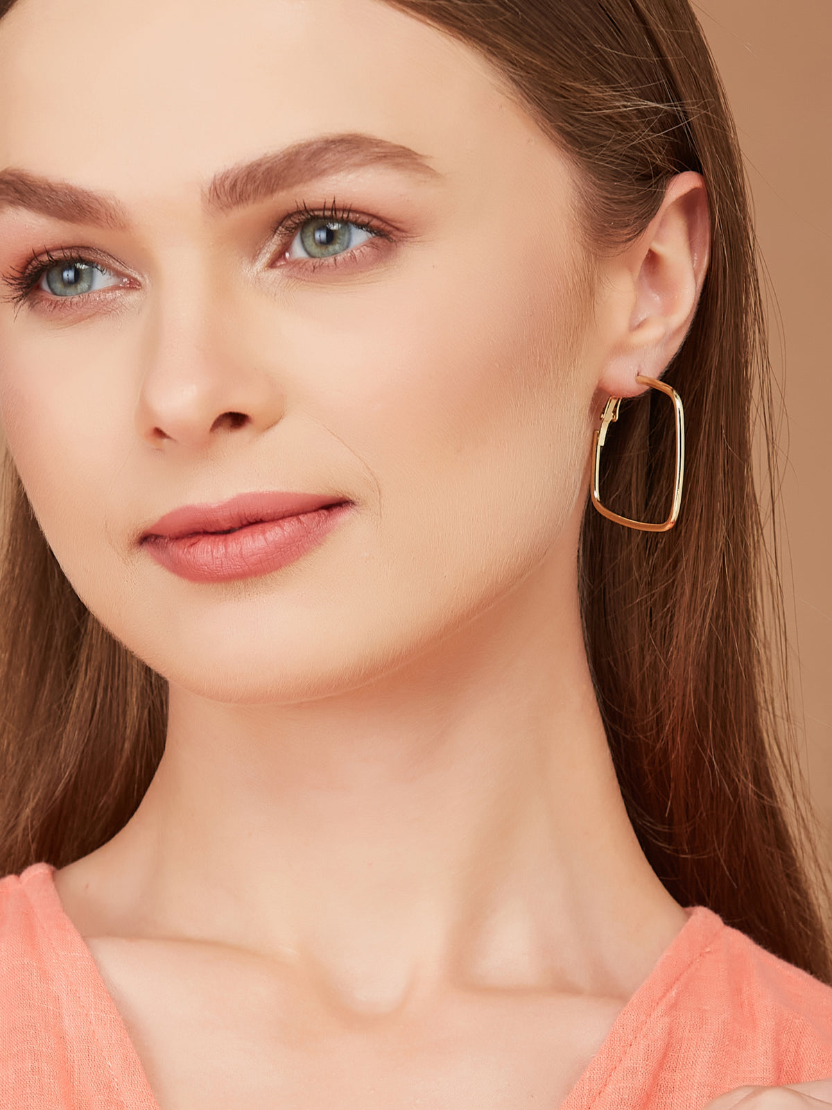 Stylish Gold Hoop Earrings For Women & Girls