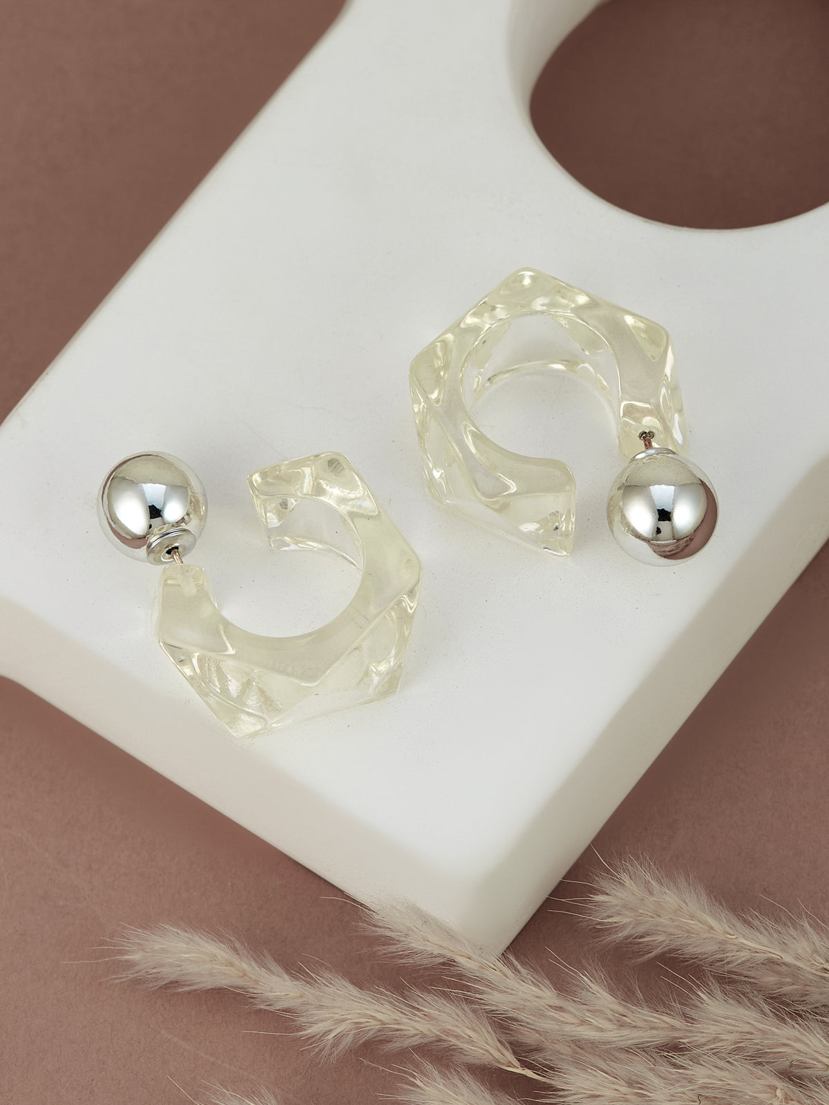 Silver Plated Hoop Earrings For Women & Girls