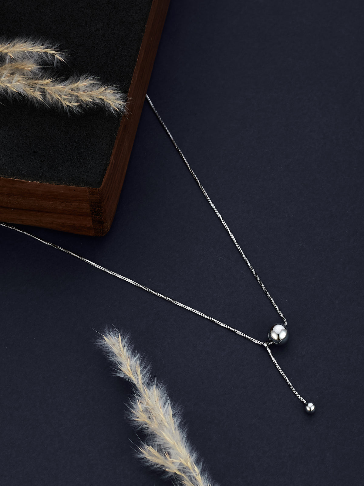 Stylish & Light Weight Silver Plated Chain For Women & Girls