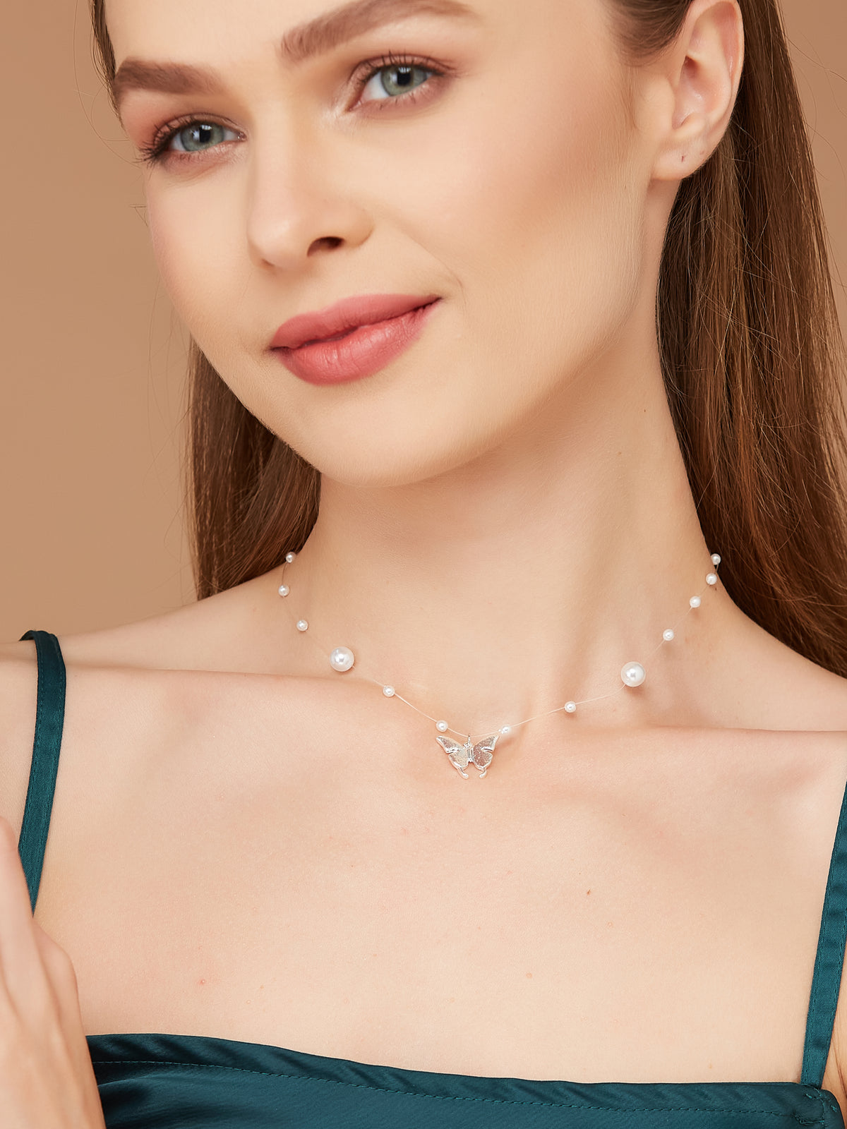 Stylish & Lightweight Pearl Necklace For Women & Girls