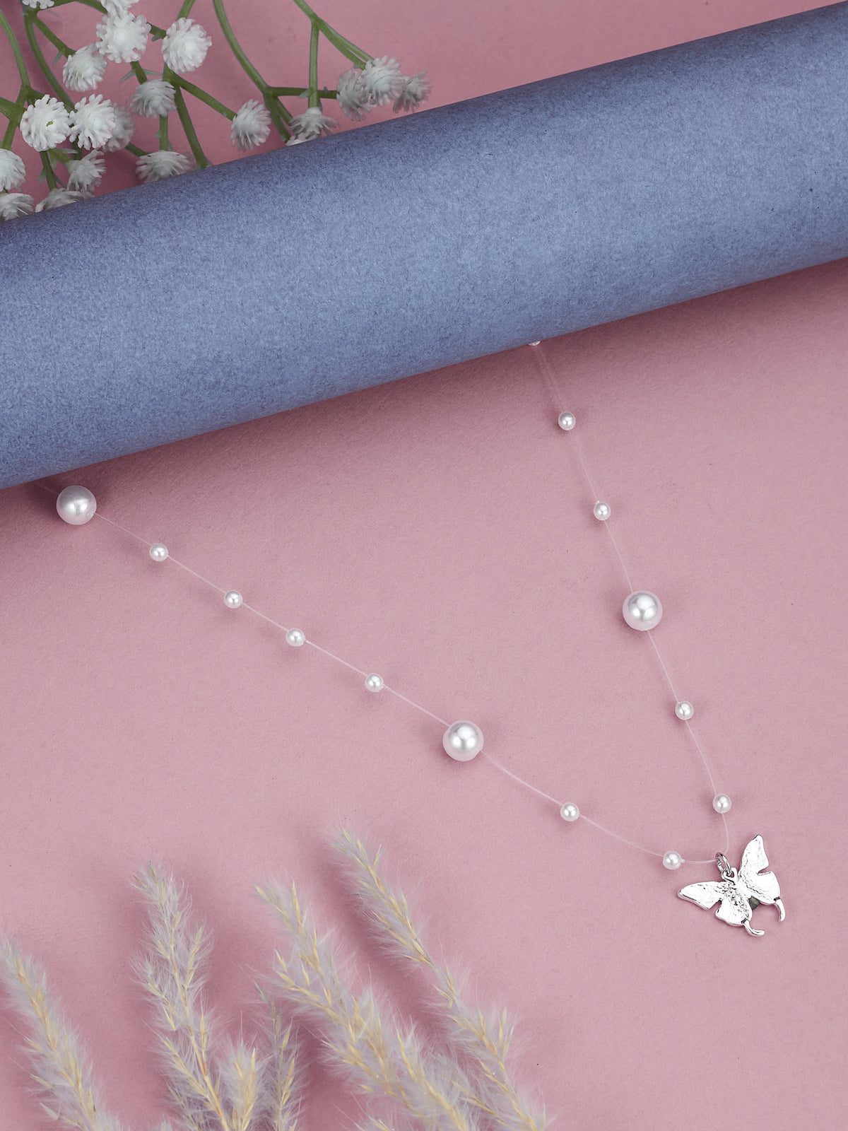 Stylish & Lightweight Pearl Necklace For Women & Girls