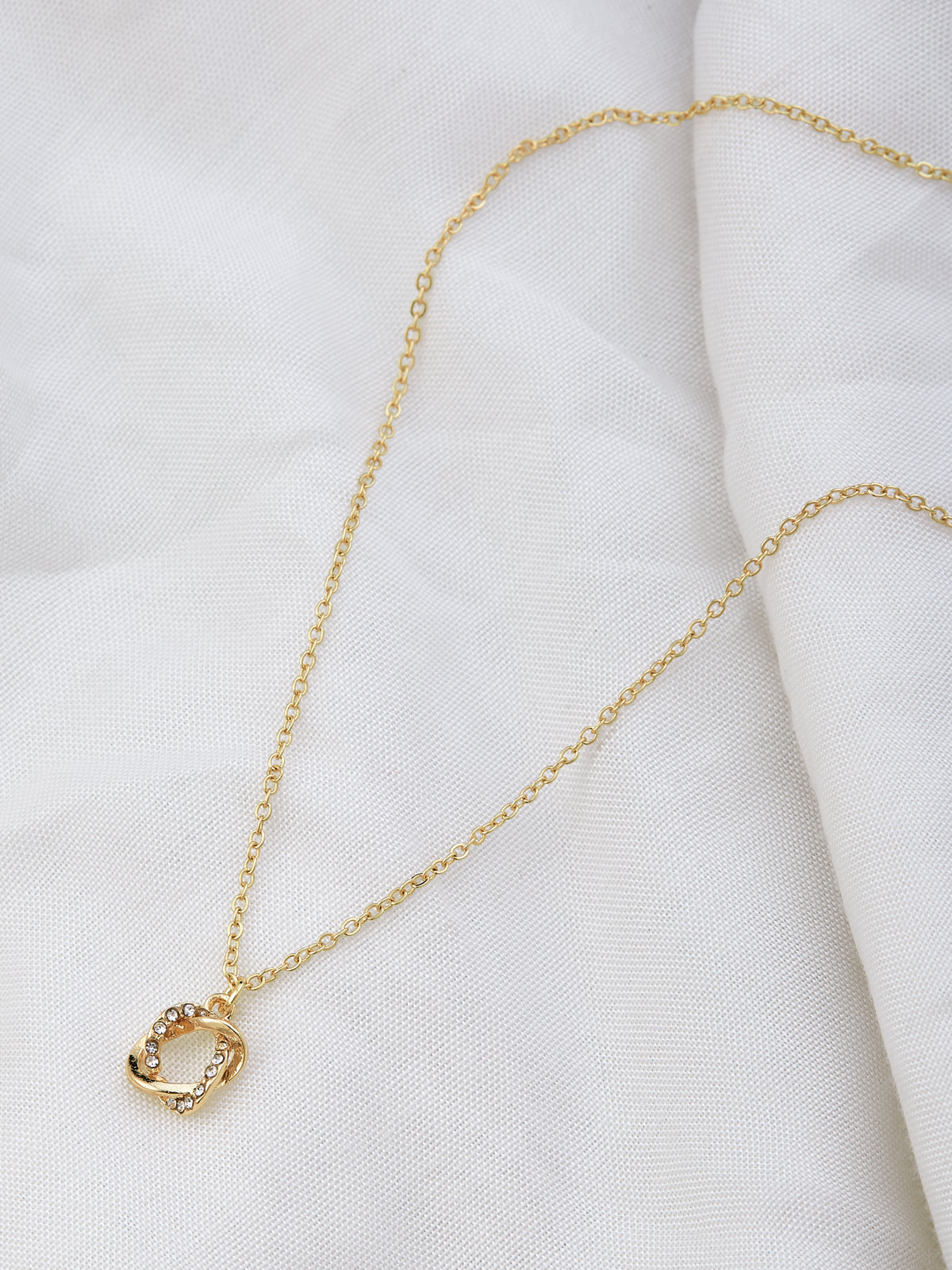 Gold Plated Chain With Pendant For Women & Girls