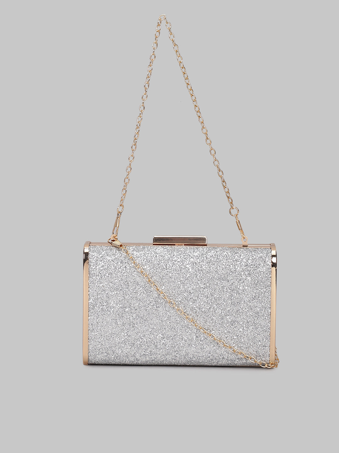 Silver Evening Clutch For Women
