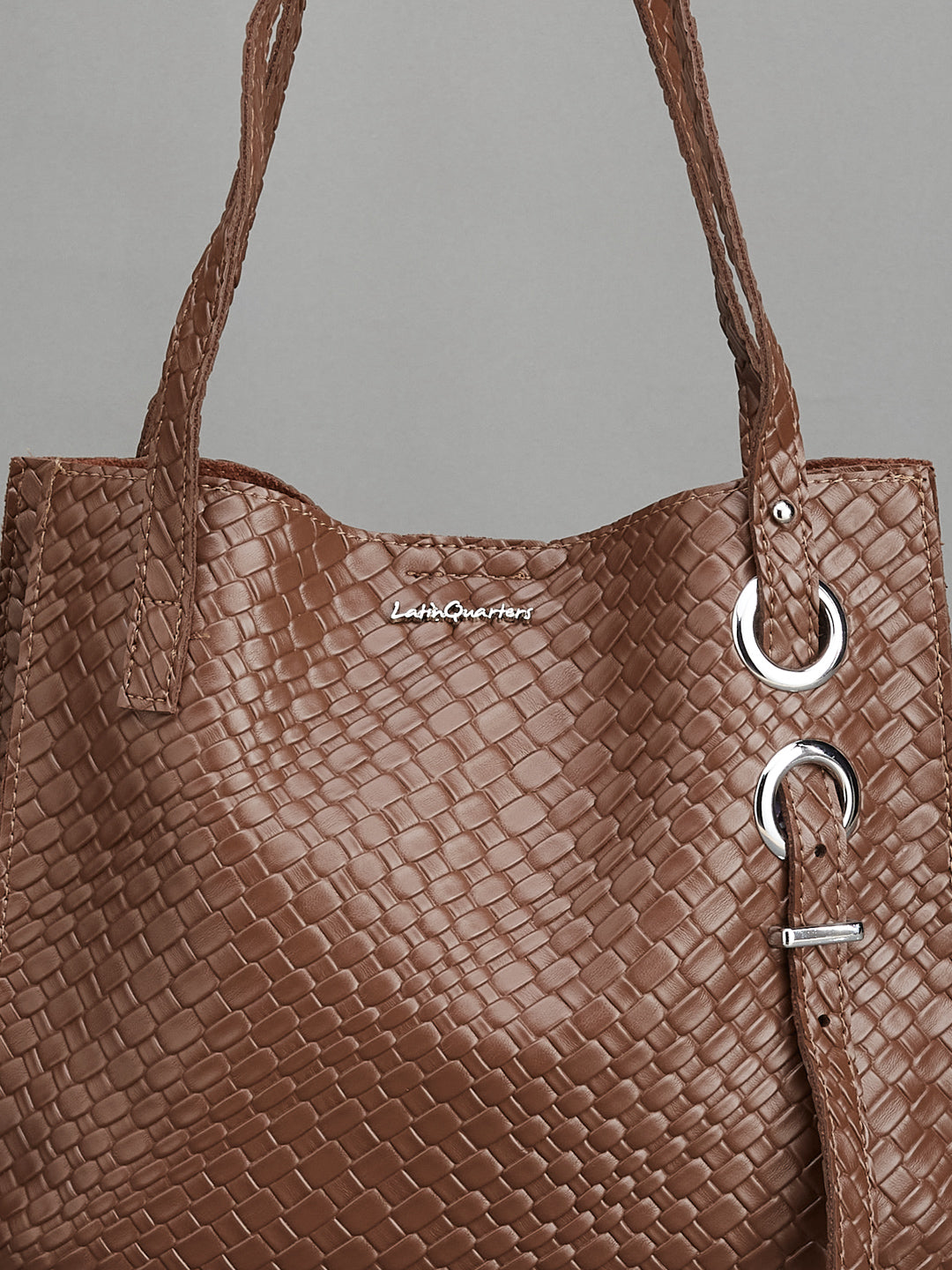 Latin Quarters Women Brown Solid Stylish Hand Bags For Casual