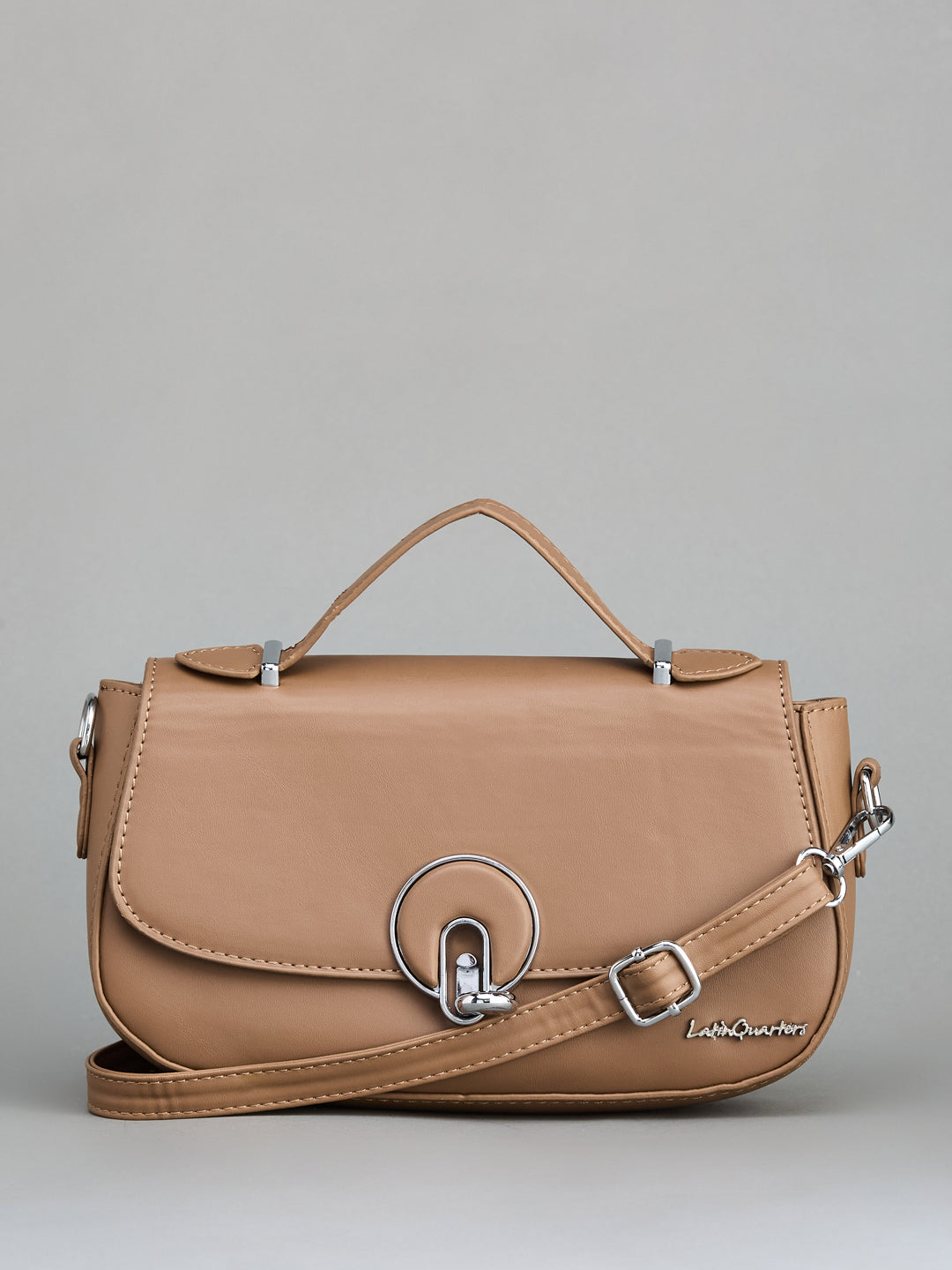 Women Khaki Hand Bag For Casual
