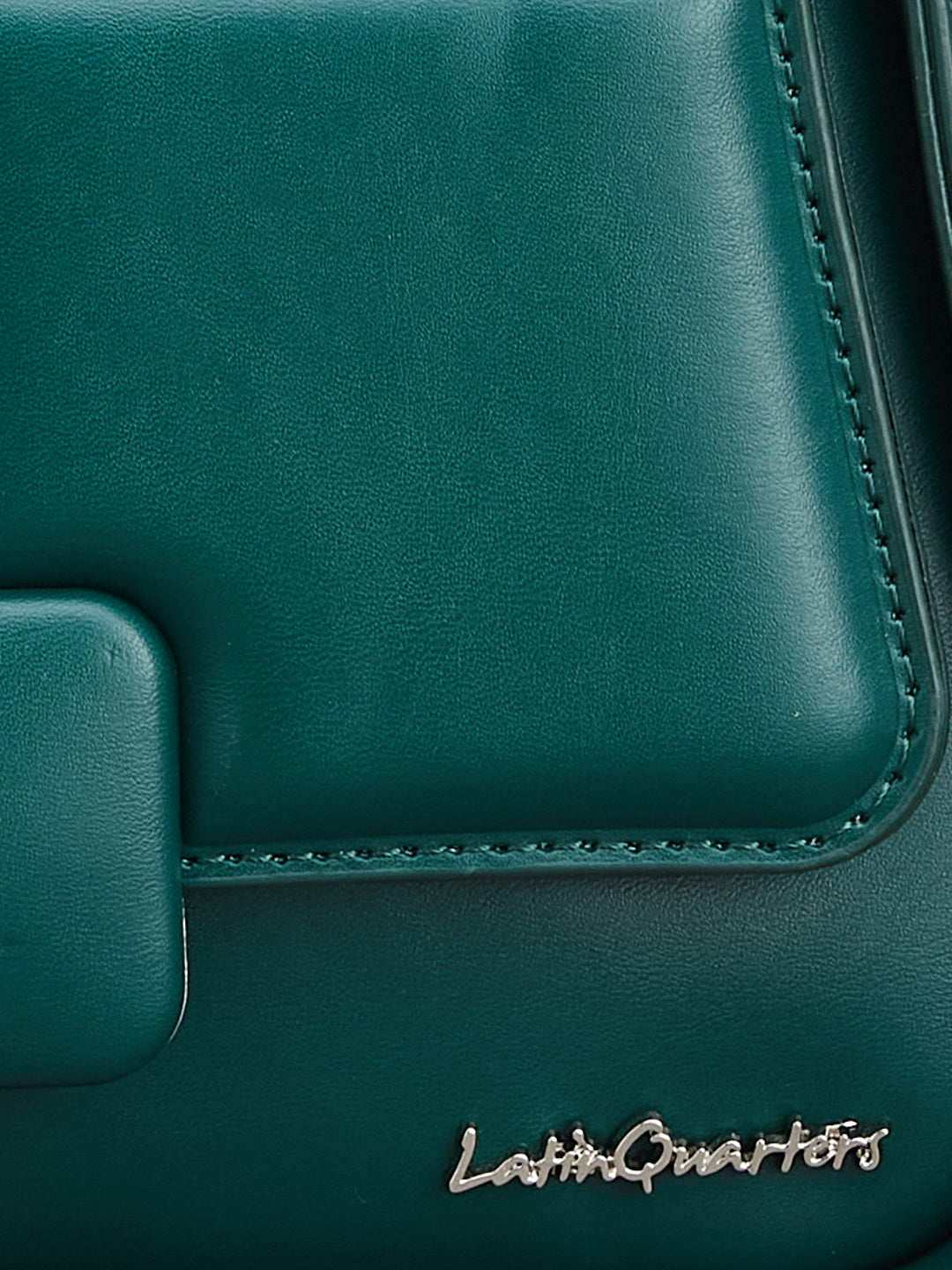 Latin Quarters Women Green Solid Stylish Clutch Hand Bags For Casual