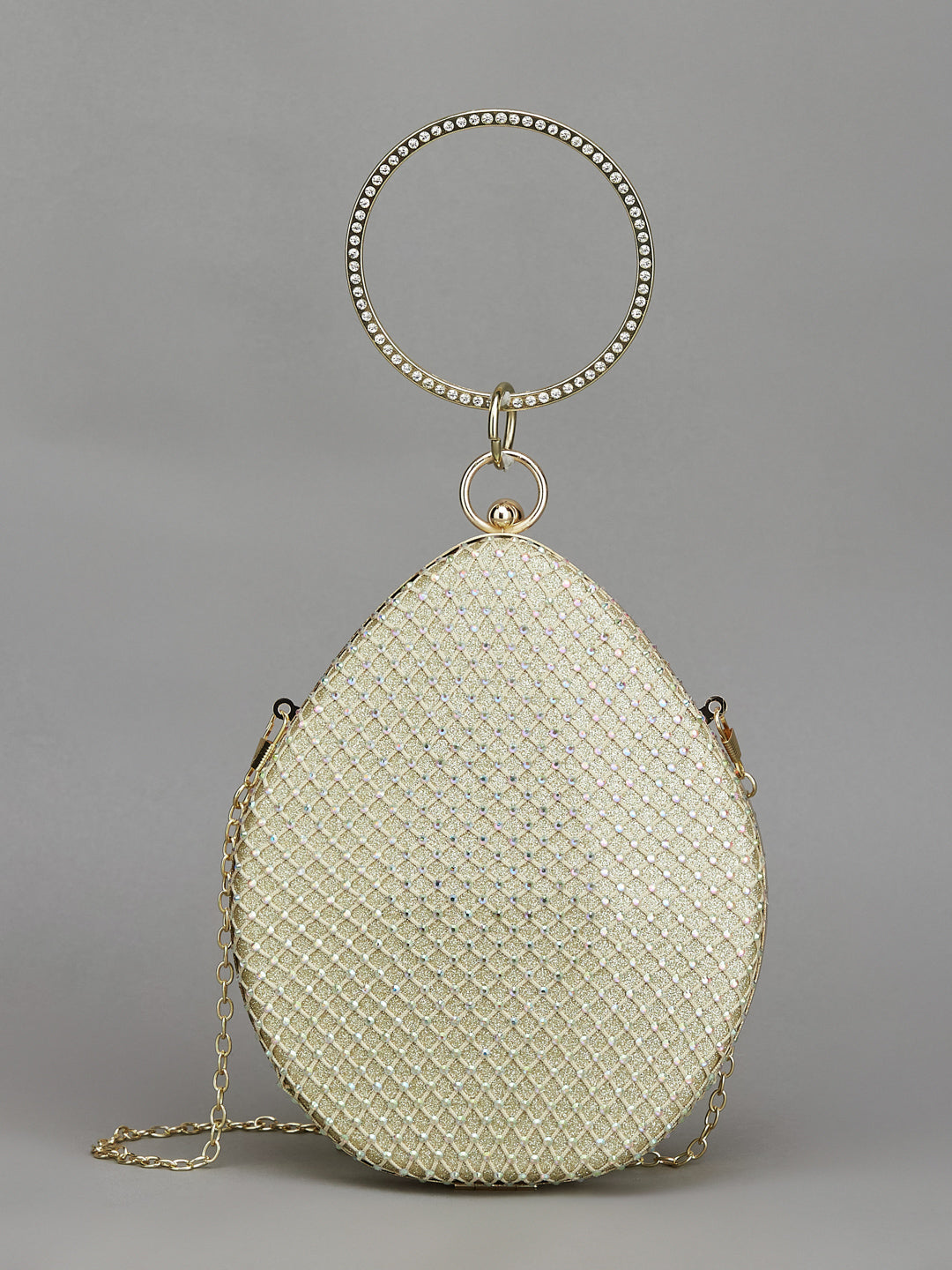 Women'S Clutch Bag Along With Chain For Party Wear