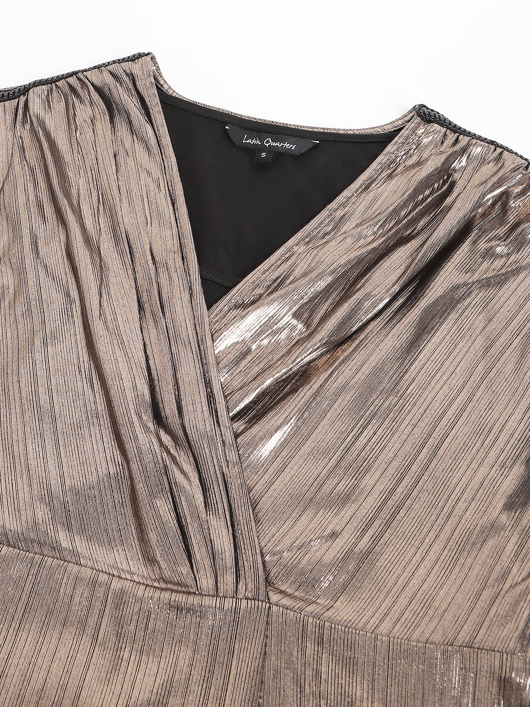 Copper Cap Sleeve Solid Blouse Top