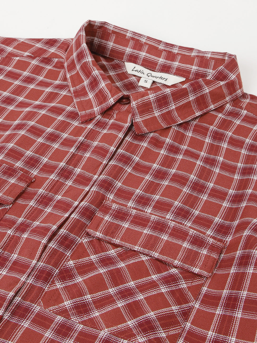 Rust Yarn Dyed Rayon Blouse
