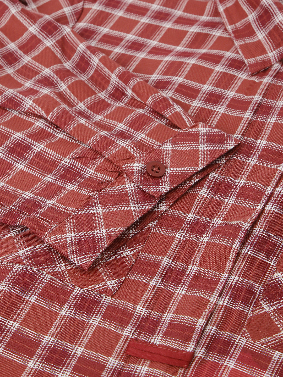 Rust Yarn Dyed Rayon Blouse