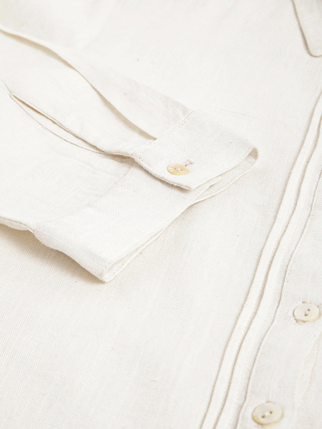 White 3/4 Sleeve Shirt Collar Women Solid Top