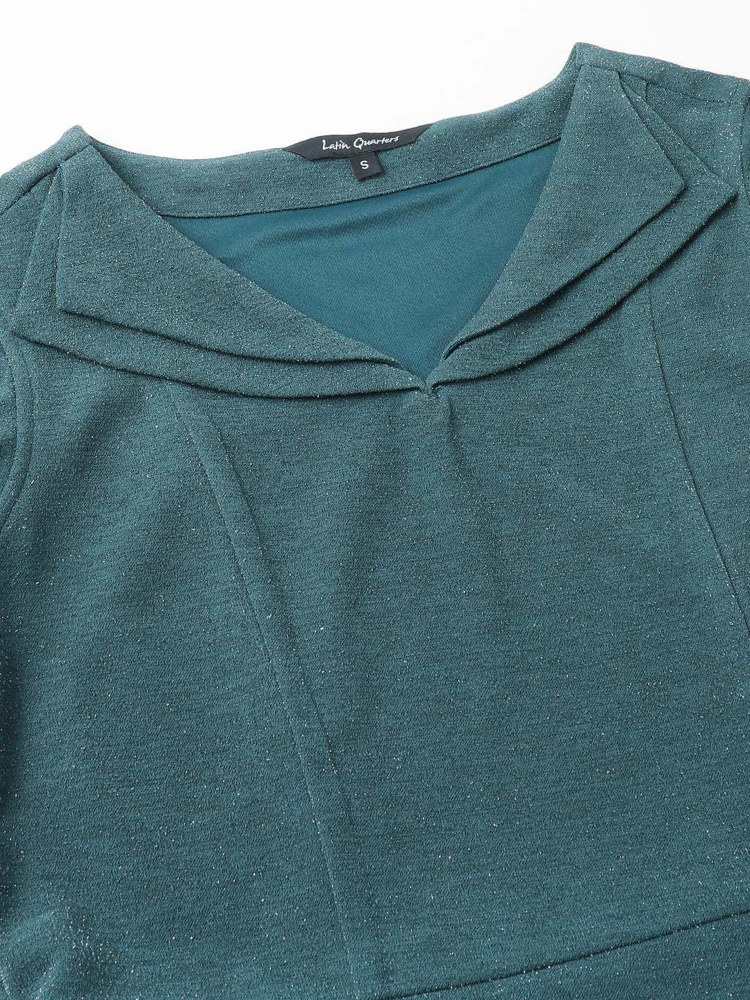 Green Bottle Half Sleeve Solid Dress