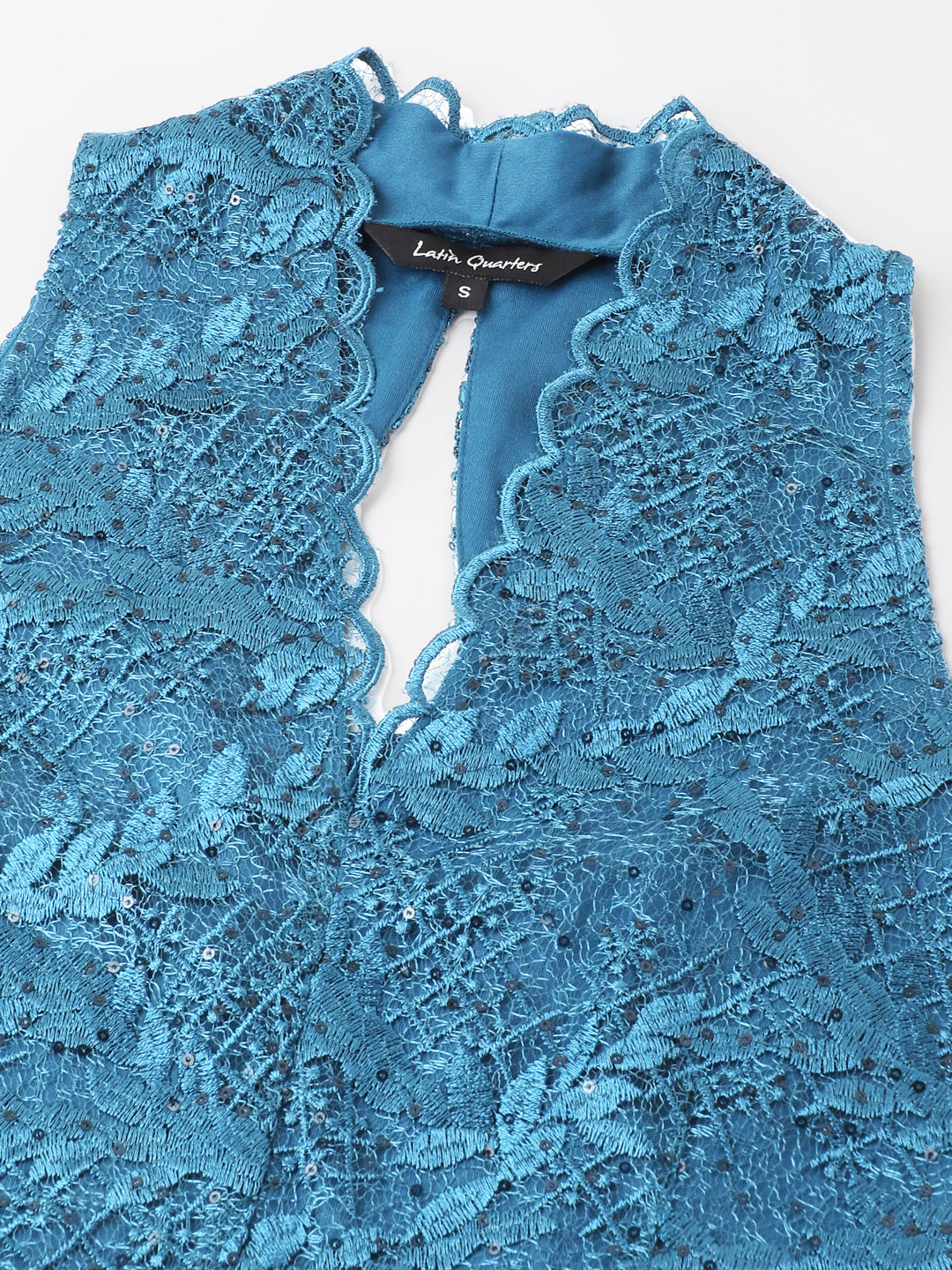 Teal Sleeveless Solid Maxi Dress