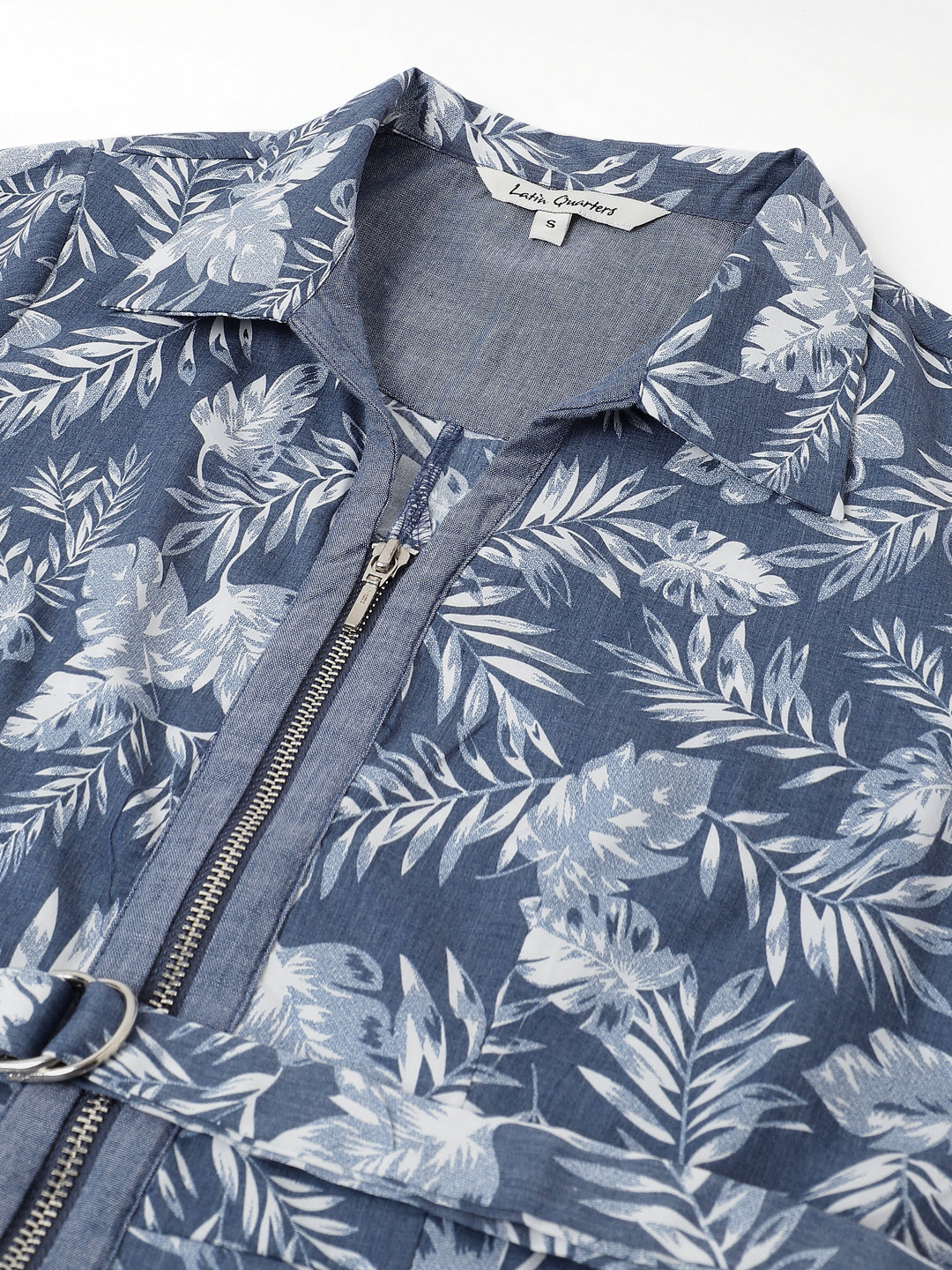 Printed Bodycon Casual Cap Sleeves Blue Dress