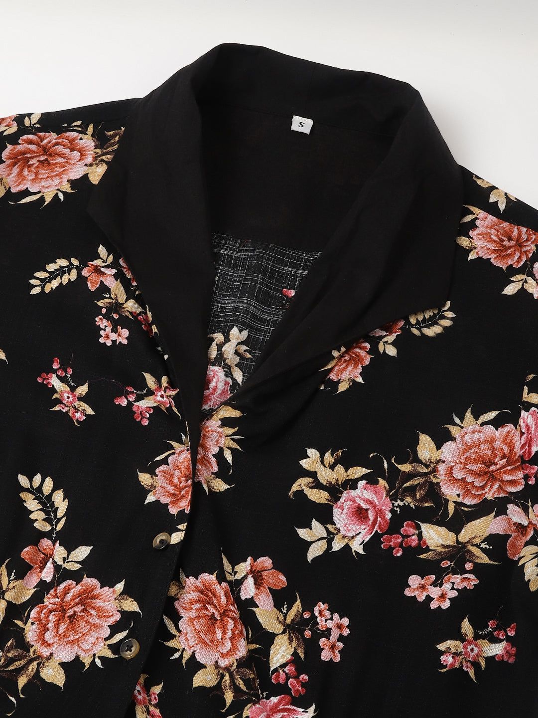 Chic Black Half Sleeve V-Neck Printed Casual Dress For Effortless Elegance