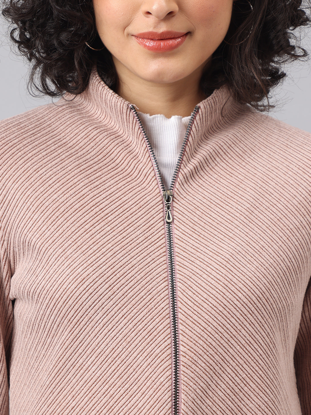 Cozy Brown 3/4 Sleeve V-Neck Solid Casual Co-Ord Set For Effortless Style