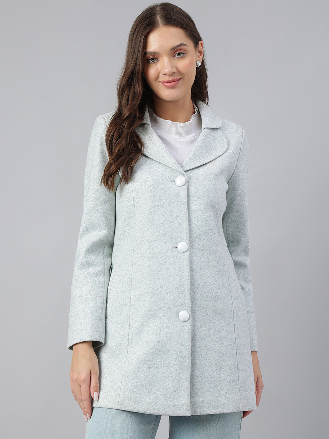 Stylish Green Full Sleeve Collared Solid Casual Wear Jacket For Effortless Layering