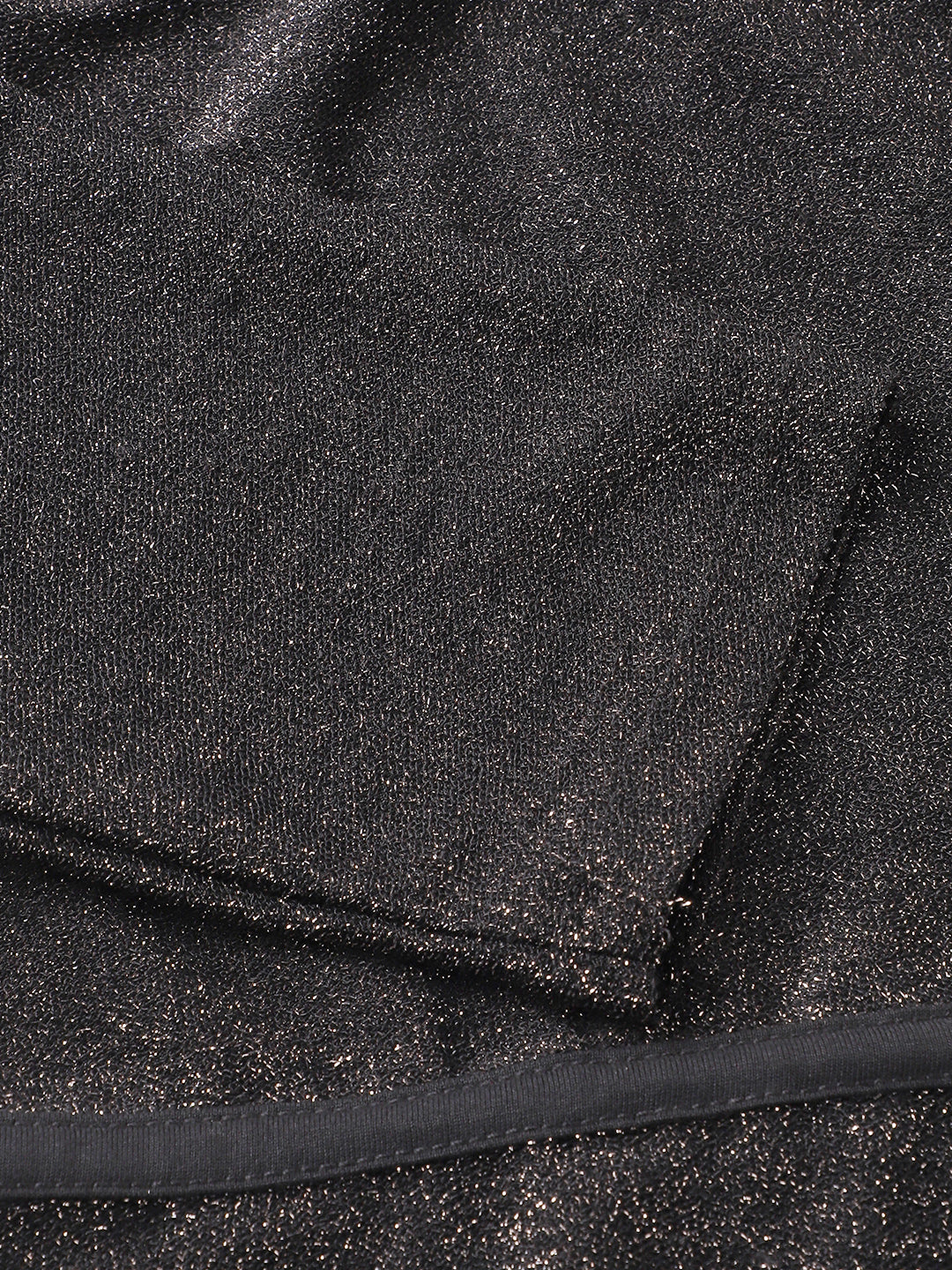 Black 3/4 Sleeve Solid Shrug