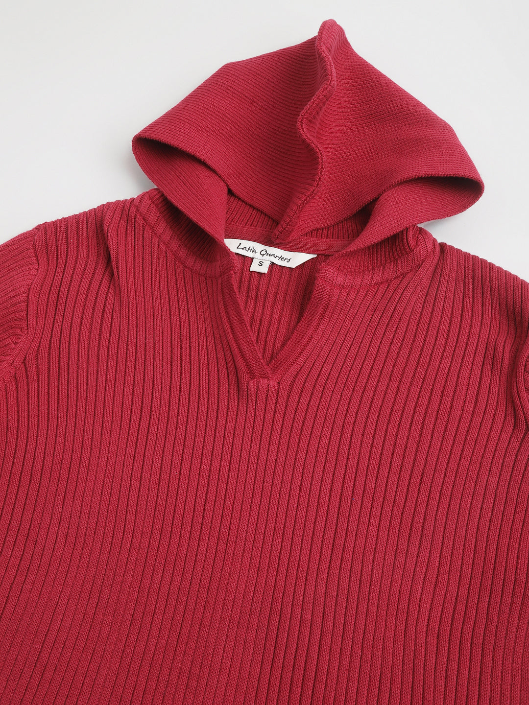 Rose Full Sleeve Solid Women Hoodie Sweater Top For Casual
