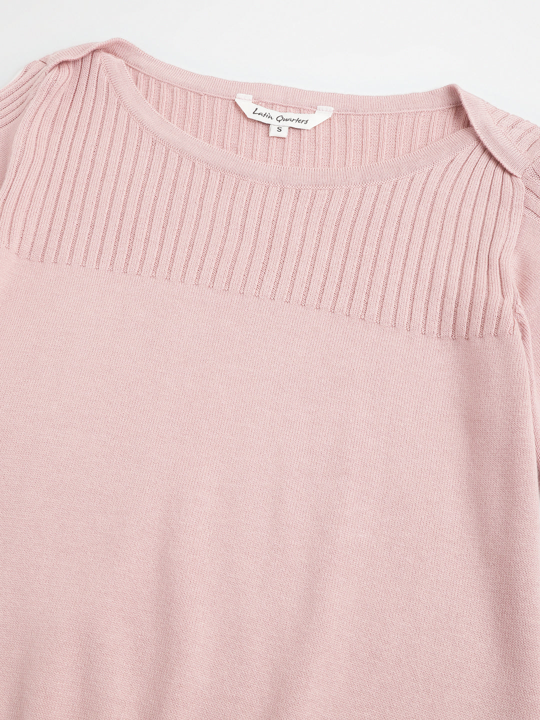Full Sleeve Pink Pullover Sweater Regular Fit Winter Sweater For Girls