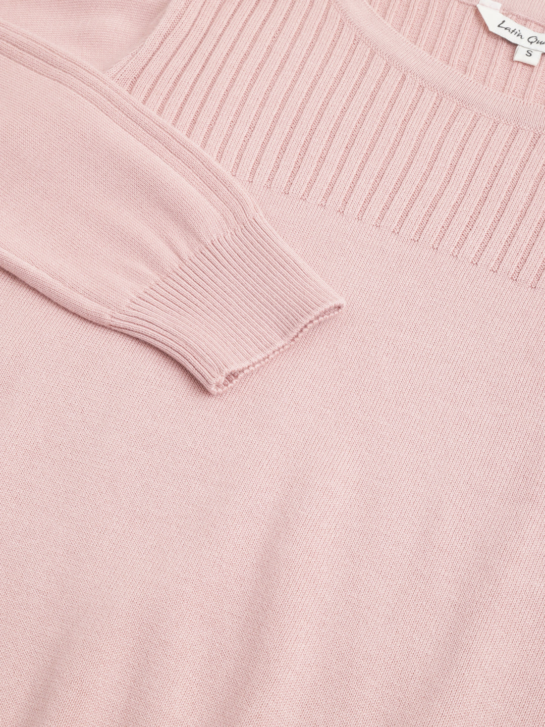 Full Sleeve Pink Pullover Sweater Regular Fit Winter Sweater For Girls
