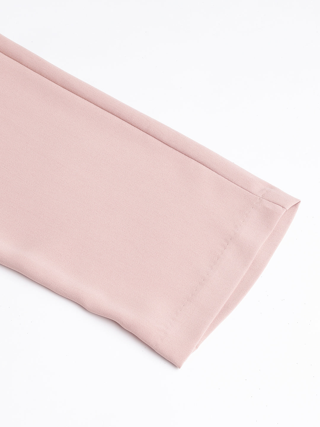 Pink Solid Casual Trouser Pant