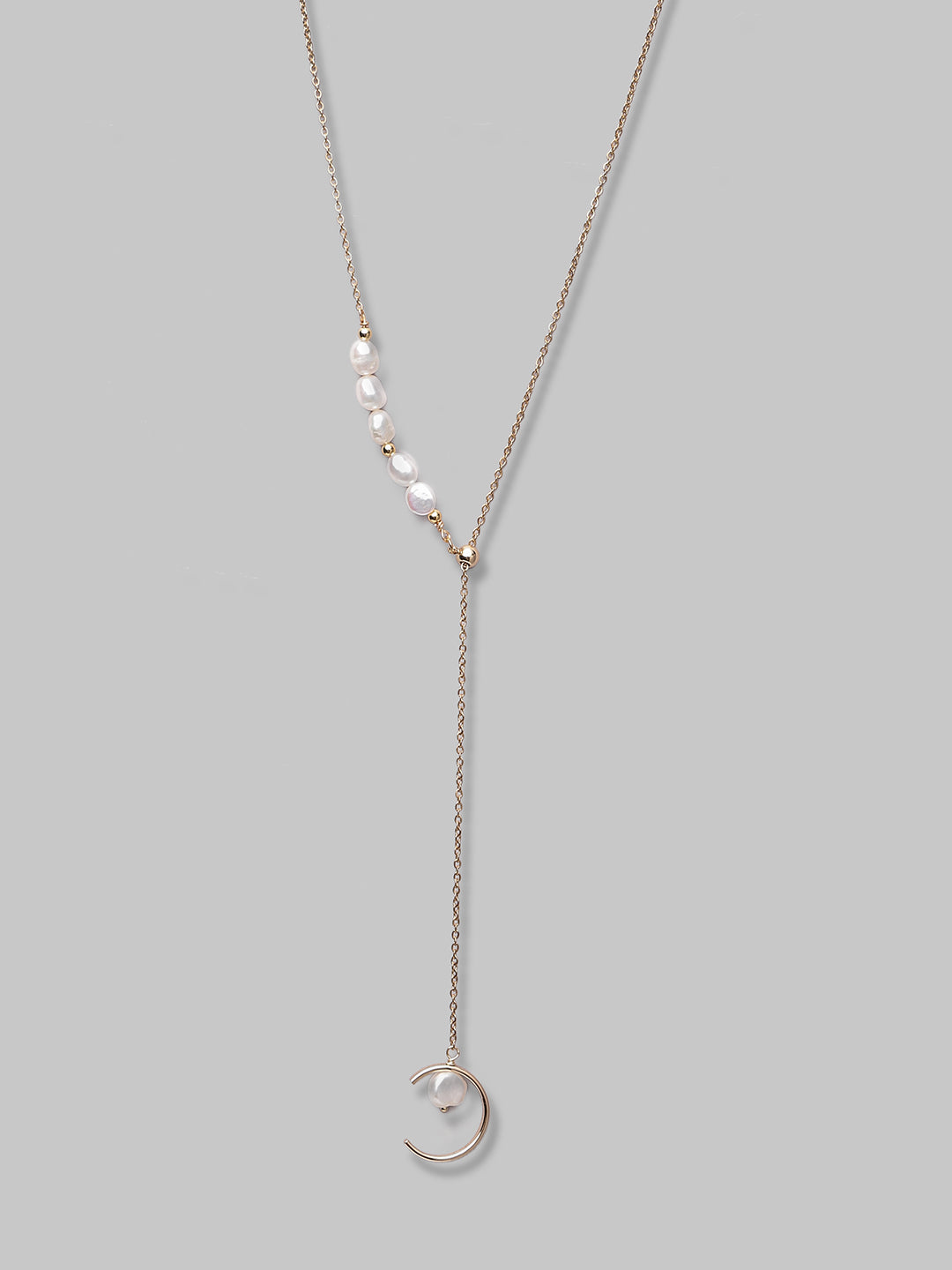 Latest White Pearl Design Lightweight Chain For Women And Girls
