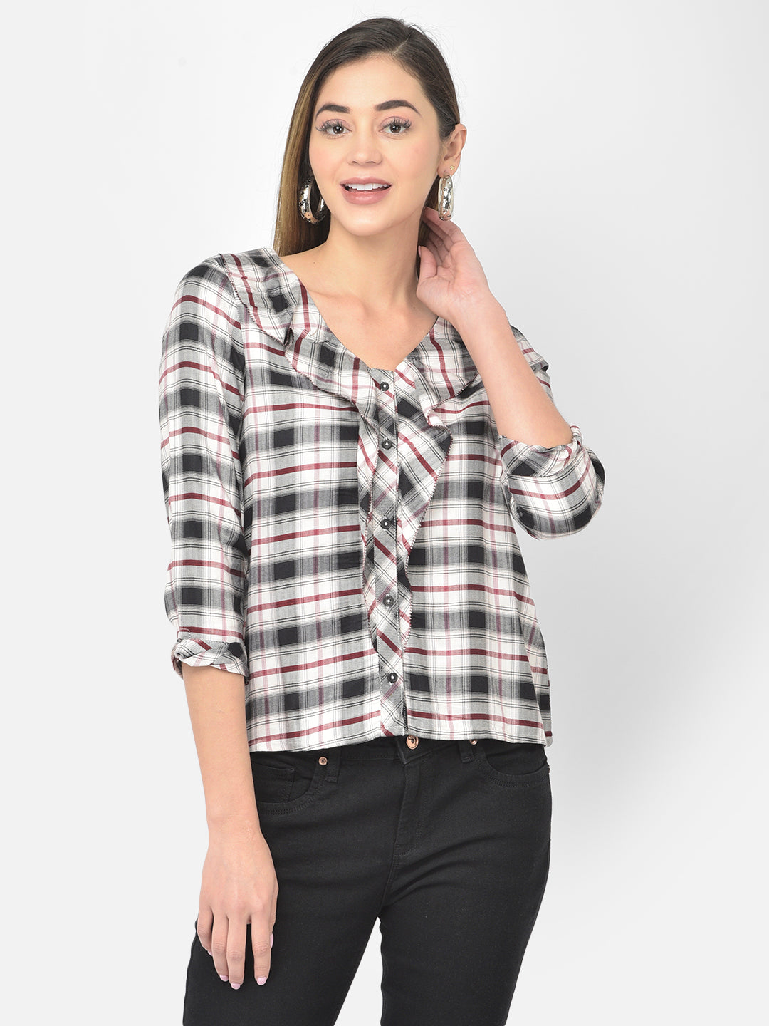 Black Half Sleeve Shirt