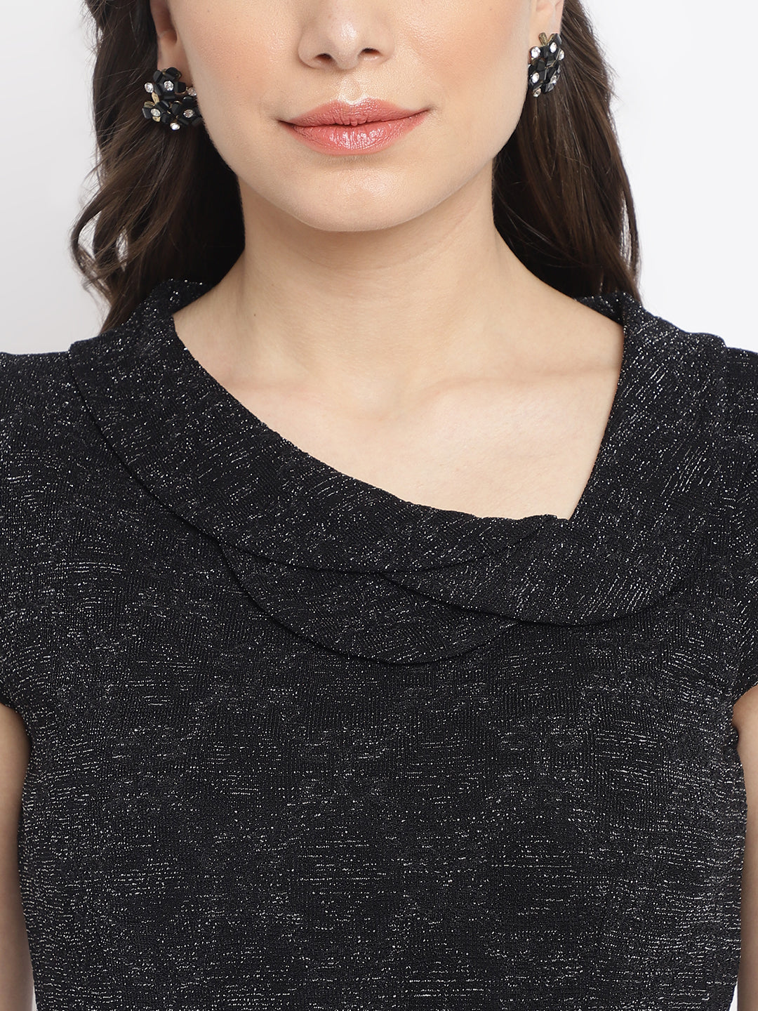 Black Sleeveless A-Line Dress