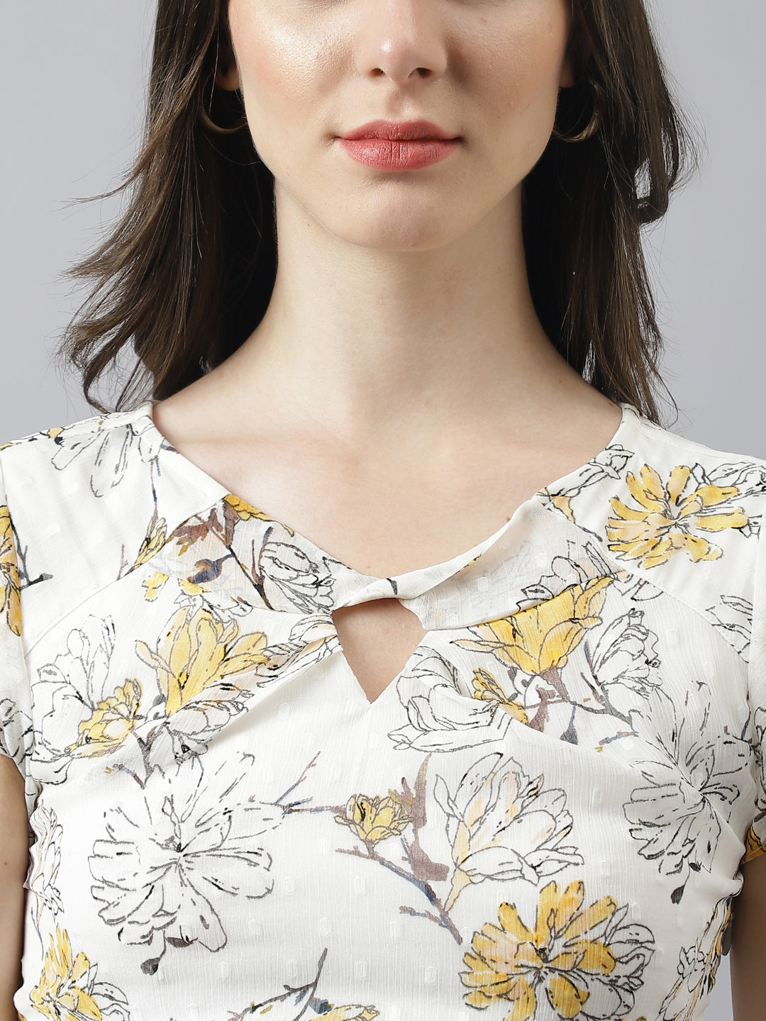 Yellow Cap Sleeve Asymmetric Dress