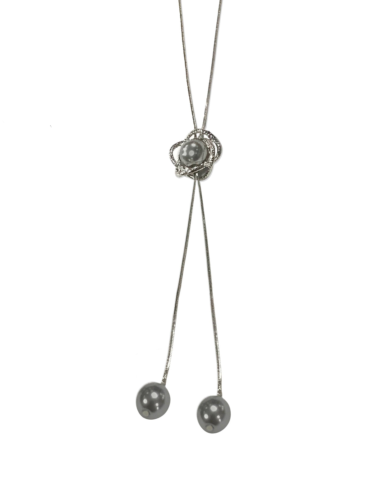Pearl Tassel Drop Necklace
