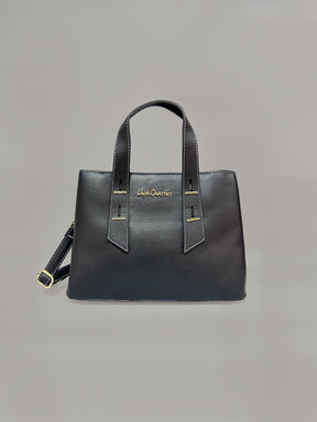 Latin Quarters Women Black Solid Casual Tote Bag