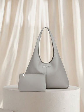 Latin Quarters Women Grey Solid One Handle Hobo Bag