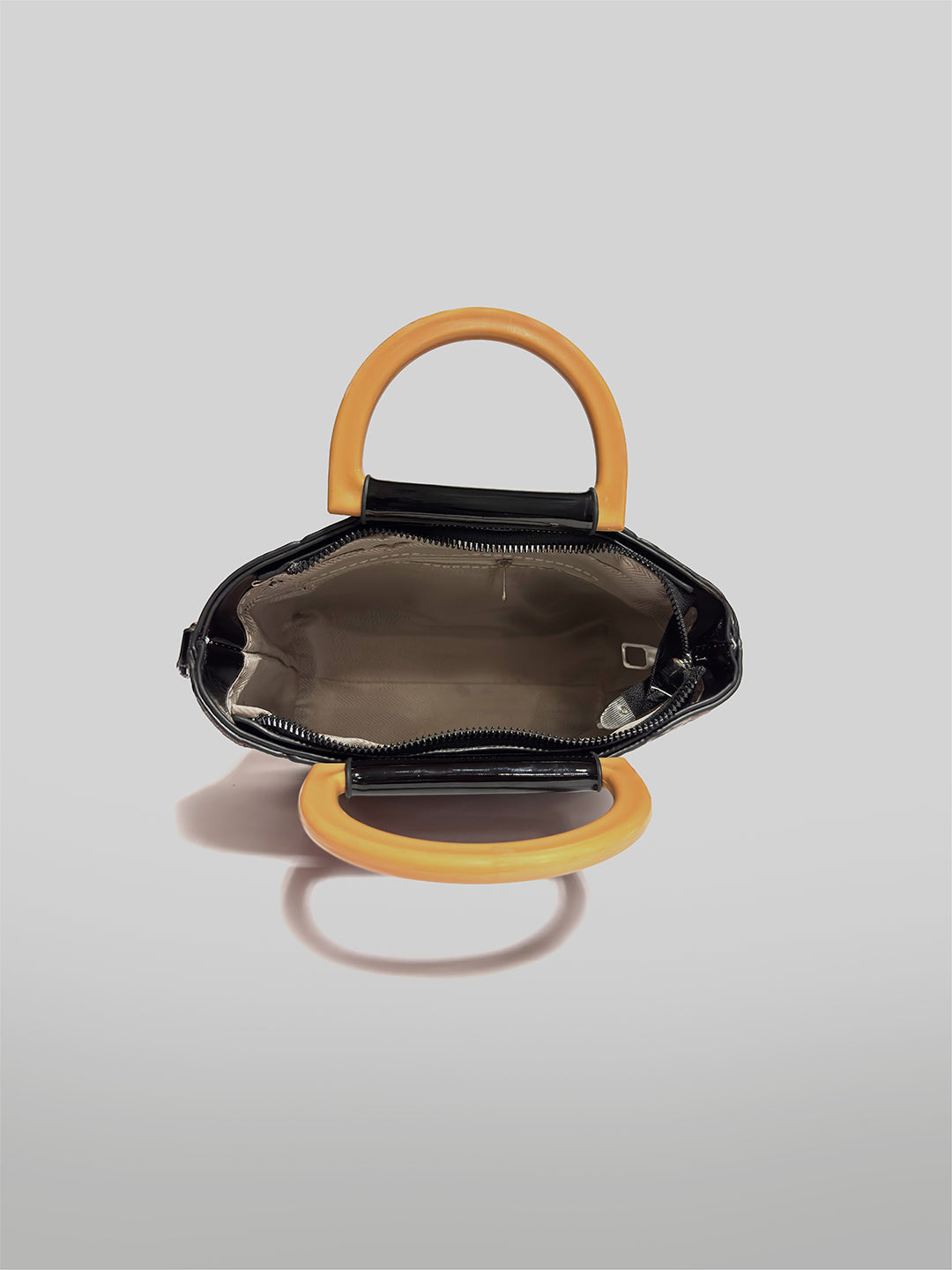 Latin Quarters Women Brown Textured Two Handles Handheld Bag