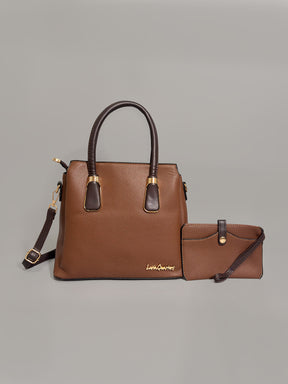 Latin Quarters Women Solid Brown  Casual Handheld Bag