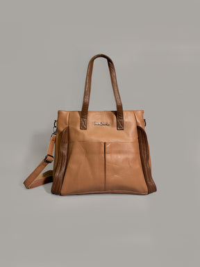 Latin Quarters Women Brown Solid Casual Tote Bag