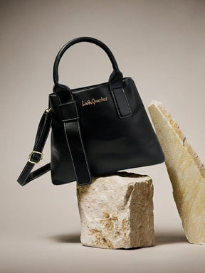Latin Quarters Women Black Solid Handles Satchel bag