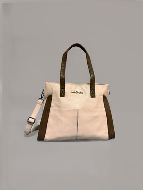 Latin Quarters Women Off White Solid Casual Tote Bag