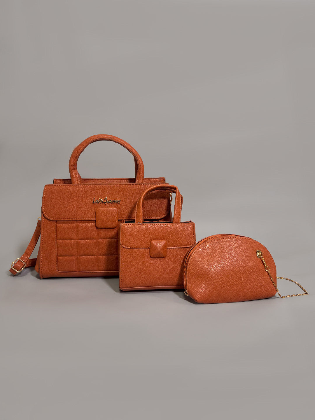 Latin Quarters Women Tan Solid Casual Handheld Bag