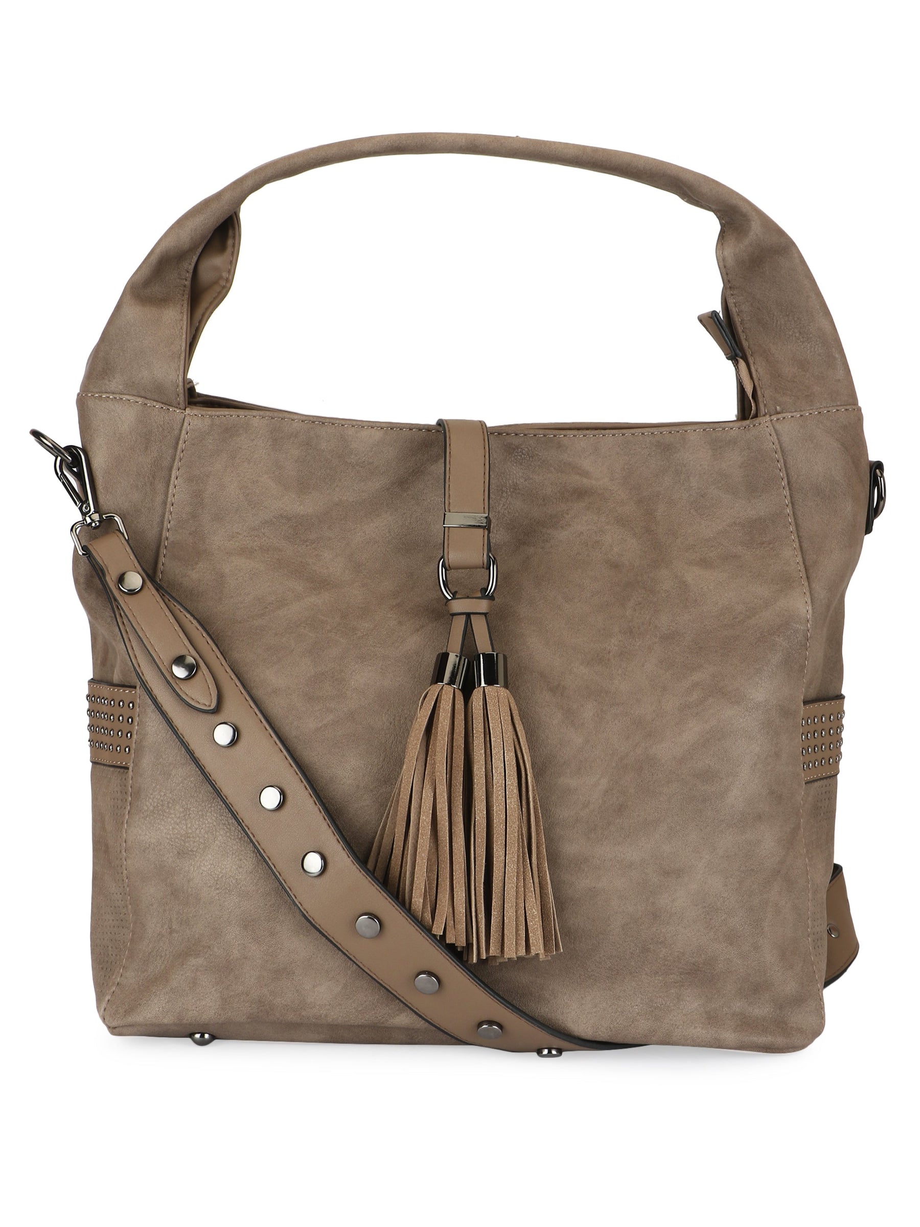 Latin Quarters Women Brown Solid Stylish Hand Bags For Day To Night