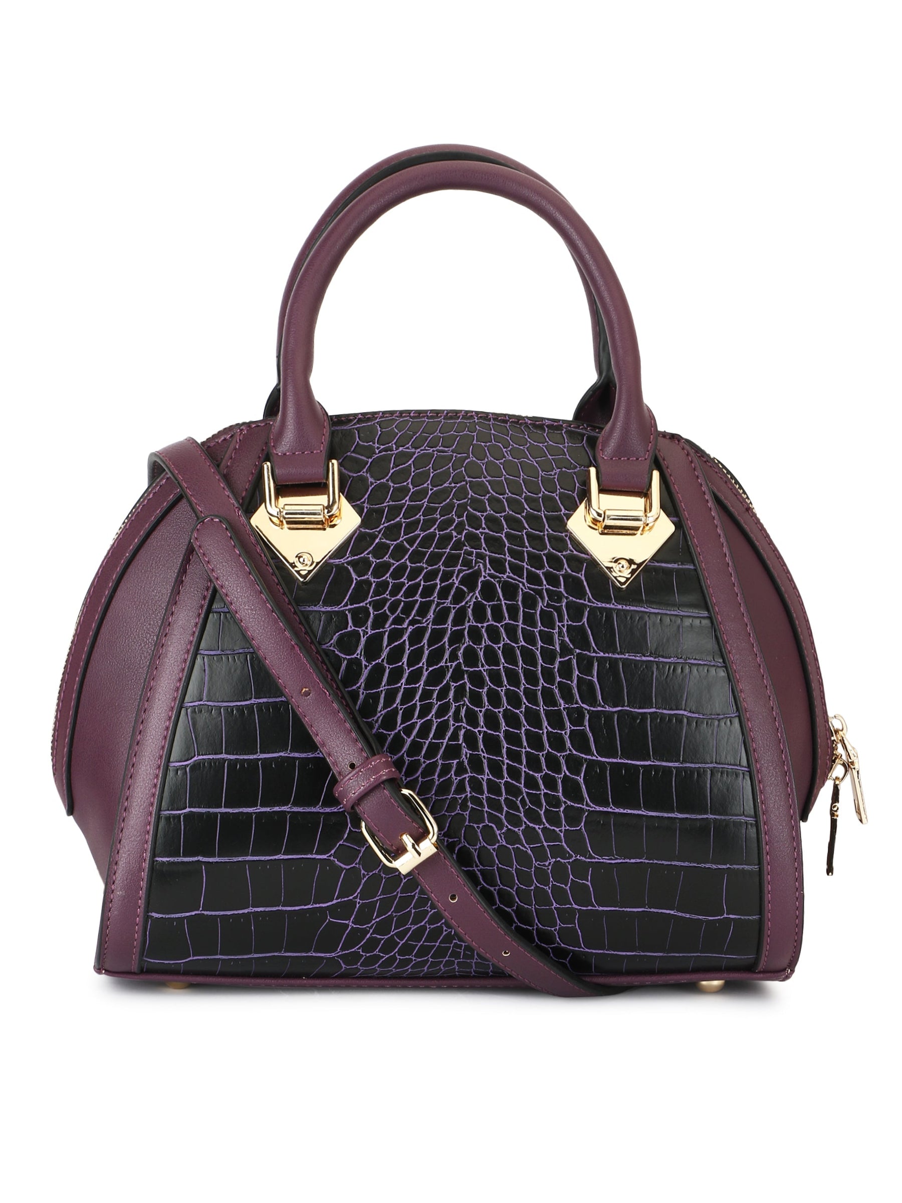Latin Quarters Women Purple Solid Stylish Hand Bags For Day To Night