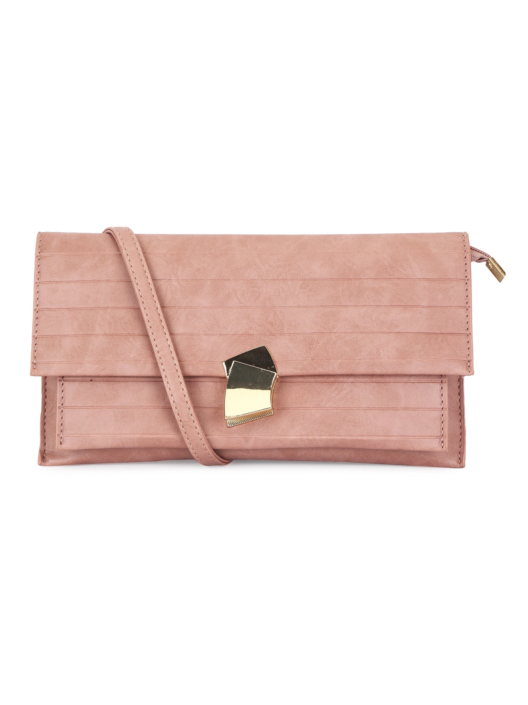 Latin Quarters Women Pink Solid Stylish Clutch Hand Bags For Day To Night