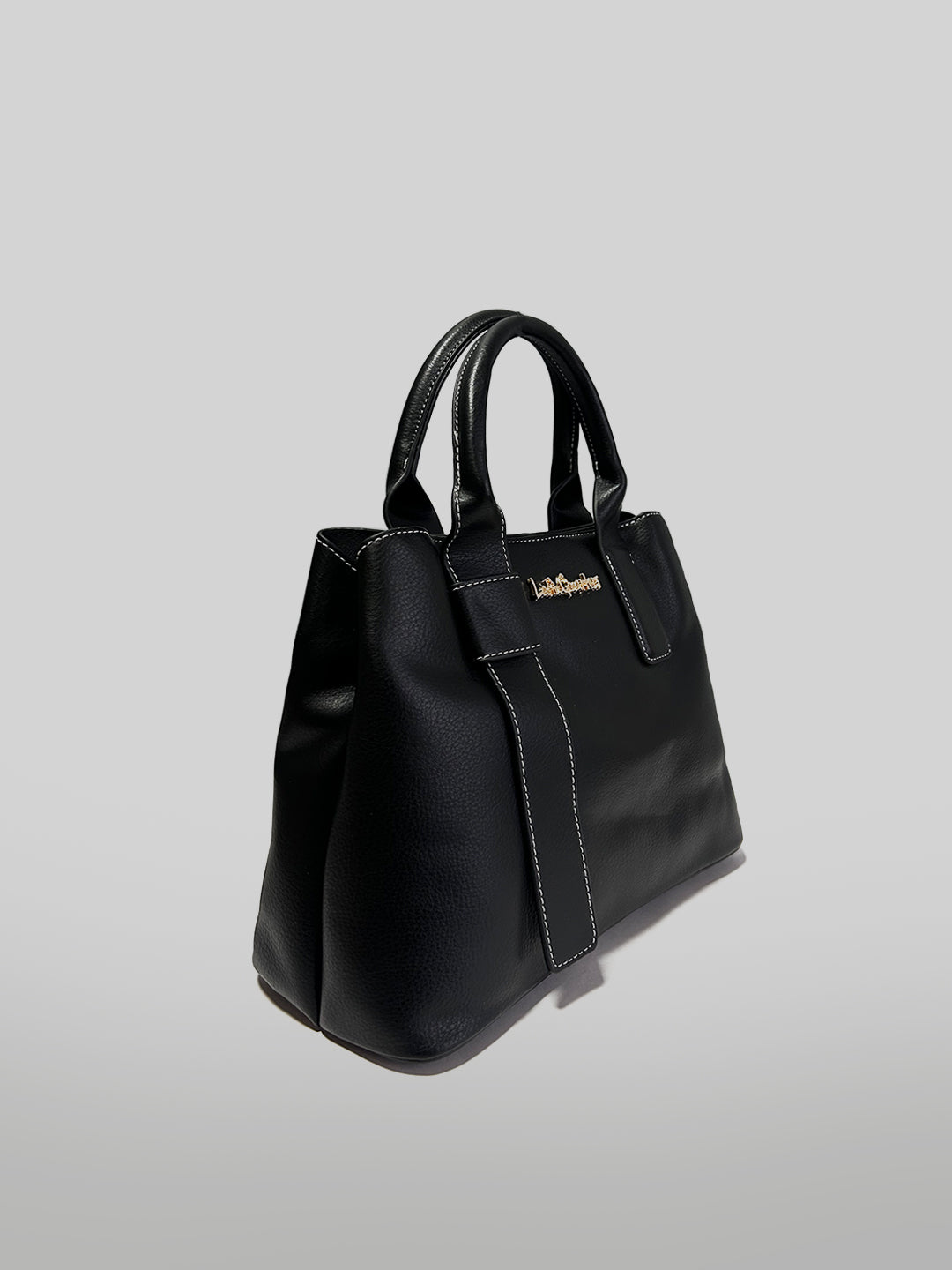 Latin Quarters Women Black Solid Handles Satchel bag