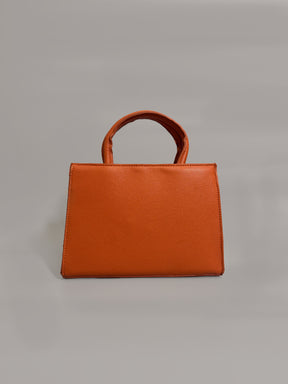 Latin Quarters Women Tan Solid Casual Handheld Bag