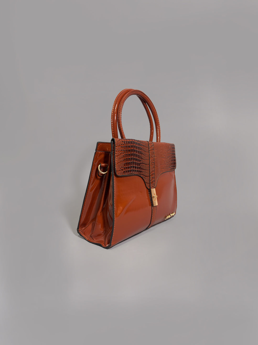 Latin Quarters Women Brown Solid Casual Two handled Satchel