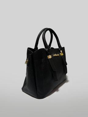 Latin Quarters Women Black Solid Handles Handheld Bag