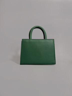 Latin Quarters Women Solid Green Casual Two handled Satchel